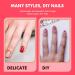 Minkissy 1 Box Nail Art Accessories Nail Metal Diy Accessories for Nail Nails Gems Nail Art Gems Crystal Nail Gems Metal Nail Jewelry Nail Crystals Nail Jewels Red Resin Boxed Shaped Drill - Buy Online on SooperMarket.com