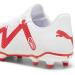 PUMA Men's Future Play FG/AG Football Shoe - EU 43 White & Fire Orchid | International Shipping Available - Buy Online on SooperMarket.com