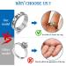 Invisible Transparent Ring Size Adjuster Set - 57pcs for Loose Rings - Ring Reducer Spacer for Women and Men - Buy Online on SooperMarket.com