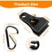 TEANTECH Tarp Clips with Carabiner Kit - Heavy Duty Lock Grip Camp Tent Clamp Clips - 20pcs Black Upgrade for Outdoor Camping and Canopies - Buy Online on SooperMarket.com