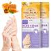 4 pairs of moisturizing peeling hand mask with honey and milk with natural plant extracts collagen brightening & anti-aging repair rougher (honey & lavender)