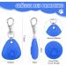 5-Piece Silicone Dog LED Light Keychain | Waterproof Security Pet Lights for Dogs & Cats 3 Flashing Modes - Buy Online on SooperMarket.com