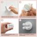 OSORD 8-Pack Silicone Toothbrush Holder & Razor Hooks - Self-Adhesive Multi-Purpose Bathroom Organizers | White - Buy Online on SooperMarket.com