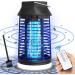 Insect shell electrical mosquito trap 15W 4200V fly trap Electrical UV mosquito lamp with LED light and remote control insect catchers fly traps Insect trap for inside and eaves black4