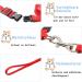 Soft Cat Crockery Dishes & Adjustable Leash Set for Kittens Puppies and Rabbits - Red & Blue - International Shipping Available - Buy Online on SooperMarket.com