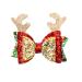 Glitter Christmas Hair Clip Cute Christmas Hair Clips Fashion Christmas Bows Clip Christmas Barrettes Christmas Hair Accessories for Women Christmas Party Supplies