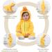 COOKY.D Baby Hooded Rompers | Winter Flannel Jumpsuit Pajamas | 24-30 Months | Duck Design - Buy Online on SooperMarket.com