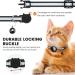 Reflective Airtag Cat Neck Band | Integrated Holder & Bell | Safety Buckle for Kittens & Puppies - Black - Buy Online on SooperMarket.com