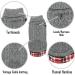KYEESE Turtleneck Dog Sweater with Leash Hole - Gingham Knitwear for Medium Pets - Grey - Fall/Winter Warmth - Buy Online on SooperMarket.com