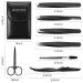 HOCOSY 7 in 1 Eyebrow Tweezers Set - Stainless Steel Precision Kit for Trimming and Shaping Eyebrows with Travel Case - Buy Online on SooperMarket.com