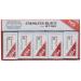 Dorco Double Edge Razor Blades Stainless Steel Dispenser Box with Used Blade Disposal Area 14/16 x 1-11/6 for Hair Stylists and Barbers D212 10 Count (Pack of 10)