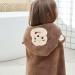 Gneliwm Baby Hooded Bath Towel Swaddle Wrap Blanket Bathrobe Ultra Soft Absorbent Coral Velvet Poncho Shower Towel for Newborn Infant Toddler (Brown Monkey) - Buy Online on SooperMarket.com