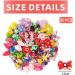 Leeq Dog Hair Grinding Accessories - Pet Bowknot Hair Rope with Rubber Band for Long-Haired Dogs & Cats - 20 Random Color Packs - Buy Online on SooperMarket.com