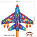 Large Flerigh Plane Kite for Kids and Adults | Easy to Fly & Assemble | Ideal for Beginners & Professionals | Beach & Outdoor Activities | Ages 4-12 - Buy Online on SooperMarket.com