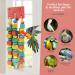 MQUPIN Bird Chewing Toy for Small Parrots - Multicolored Wooden Blocks - Ideal for Cockatiels & African Greys (S-20 inch) - Buy Online on SooperMarket.com