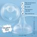 Variable Flow Silicone Baby Bottle Nipples - Set of 4 | Wide-Neck Design, Fits 7cm Diameter Bottles | Ideal for Babies Over 6 Months | Duckbill Cross Shape - Buy Online on SooperMarket.com