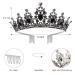Happy Birthday Queen Crown Set - Tiaras, Sash & Gifts for Women | Birthday Party Decor & Accessories - Buy Online on SooperMarket.com
