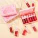 Buy 6 Colors Peach Lip Tint Mini Liquid Lipstick | Moisturizing Plumping Multi-Use Lip & Cheek Tint | Non-Sticky Transfer-Proof Matte Finish | International Shipping Available - Buy Online on SooperMarket.com