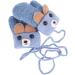 AIDIER Baby Winter Mittens | Knitted Gloves with Fleece Lining | Blue | 0-3 Years - Buy Online on SooperMarket.com