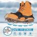 Henoty 19-Spikes Ice Cleats for Hiking Boots - Snow Grips for Women, Men, and Kids | Safe Traction for Hiking, Fishing, Climbing, and Mountaineering - Buy Online on SooperMarket.com