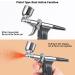 Uouteo 166TH Airbrush Trigger Gun with 0.3mm Needles, 7CC & 10CC Cup for Painting - Airbrush Kit - Buy Online on SooperMarket.com