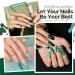 Modelones Blue Green Gel Nail Polish - 6 Colors Misty Gray Dark Green Glitter Gel Polish Kit Sage Green Baby Blue Nail Gel Polish Soak Off UV Gel Nail Lamp Gel Nail Kit DIY Home Nails Manicure Gifts - Buy Online on SooperMarket.com
