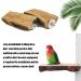 Tfwadmx Parrot Perch 2 Pack - Natural Wood Bird Stand for Cage | Playground Accessories for Parakeet, Cockatiel, Lovebird, Finches, Conure, Budgie - Buy Online on SooperMarket.com