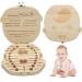 Baby Boy Wooden Tooth Fairy Keepsake Box - Kids Tooth Storage Organizer - Buy Online on SooperMarket.com