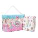 LittleForBig Printed Adult Brief Diapers Adult Baby Diaper Lover ABDL 10 Pack-Baby Cuties MM (10 Pack) Pink