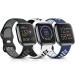 Witzon Sport Bands Compatible with Fitbit Versa 2 / Versa / Versa Lite for Women Men, Breathable Silicone Replacement Wristbands for Versa 2 Smartwatch, Large, Black-Gray/White-Black/Blue-White Large Black Gray/White Black…