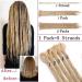 Silk-co Dreadlocks Braiding Hair Extensions All Human Handmade Ombre 24 inch Crochet Braids Reggae Hip-Hop Hairpiece Handmade for Braiding Black-Dark Purple  - Buy Online on SooperMarket.com