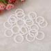 20-Pack Silicone Baby Pacifier Clips - Safe O-Ring Holders for Babies | Transparent Pacifier Chains & Adapters | Perfect Birthday Gift - Buy Online on SooperMarket.com