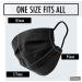 x150 Black Disposable Face Masks Generise 3Ply Non-Medical Face Masks UK Stock by YiHub - Breathable Disposable Face Masks Black to Cover Mouth & Nose - Buy Online on SooperMarket.com