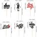 Cyodoos 24PCS Music Singe Cupcake Toppers Music Enthusiast Concert Theme Legendary Since 1989 Theme Party Birthday Birthday Cupcake Toppers for Girls Music Singer Party Cupcake Toppers Black - Buy Online on SooperMarket.com