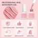 Saviland 5-in-1 Builder Nail Gel Set - Sheer Pink Color, 6pcs 10ML Nail Extension & Strengthening Gel in a Bottle - Hard Gel for Nail Repair - Gift Box Set for Ladies - Buy Online on SooperMarket.com