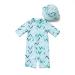 BONVERANO Baby Boys Swimsuit Toddler Bathing Suit Short-Sleeve Zipper One Piece Swimwear with UPF 50+ Sun Protection 12-18 Months Wave