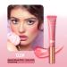 Rose Pink Liquid Blush with Cushion Applicator - Dewy Finish Cream Stick for Cheeks - Buy Online on SooperMarket.com