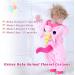 Doladola Baby Unicorn Romper | Flannel Animal Hooded Jumpsuit for Toddler | 18-24 Months | Pink - Buy Online on SooperMarket.com