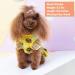 KYEESE Sunflower Dog Dress for Medium Dogs | Ruffle Sleeves Dog Apparel - Buy Online on SooperMarket.com