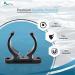 MARINE CITY Black Nylon Ladder Hooks - Pack of 2 | Easy Access Holder Bracket for Boats & Yachts | Light Weighted & Best Grip 1-1/2 Inches Pole Storage Clip - Buy Online on SooperMarket.com
