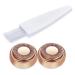Gen 1 Facial Hair Remover Replacement Heads - Compatible with Finishing Touch Flawless Facial Hair Removal Tool for Women As Seen On TV 18K Gold-Plated Rose Gold 2 Count, Generation 1