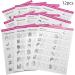Nail Art Practice Book Beginner Manicure Training Drawing Cards Easy to Clean 12 Sheets - Buy Online on SooperMarket.com