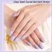Lilac Gel Nail Strips - 16PCS Self Adhesive Wraps with File & Stick - UV/LED Lamp Required - Buy Online on SooperMarket.com
