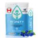 Thersty Electrolyte Powder ZERO Sugar Electrolyte Packets Designed for Rapid Hydration. All Natural Ingredients and Trusted by the World s most Demanding Industries 10 Servings - Blue Raspberry