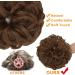Light Auburn Messy Bun Hair Piece Scrunchies - 2 PCS Curly Wavy Updo Chignon Ponytail Extensions for Women & Girls - Buy Online on SooperMarket.com