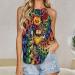Women's Summer Tank Top - Sleeveless Casual Vest with Funny Patterns, Colorful Design - X-Large - Buy Online on SooperMarket.com
