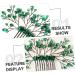 Mikinona Green Branches and Leaves Hair Comb Leaf Comb Hairpin Wedding Comb Hairpin Wedding Crystal Hair Decor Wedding Headdress Crystal Leaf Headdress Crystal Comb Hairpin Leaf Hair Comb - Buy Online on SooperMarket.com