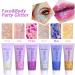 SWETIYOU 50ml Holographic Chunky Body Glitter Gel - Long Lasting Festival Cosmetic Sequins in Blue - Buy Online on SooperMarket.com