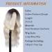 Long Wavy Wig Ombre Platinum Blonde Wigs for Women 24 Inch Middle Part Curly Synthetic Hair Natural Looking Heat Resistant Fiber for Daily Party Use (Ombre Platinum Blonde) - Buy Online on SooperMarket.com