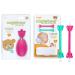 Oogiebear Baby Nasal Aspirator Bulb and 2-in-1 Nose Booger Snot and Ear Wax Gadget Raspberry - Bundle